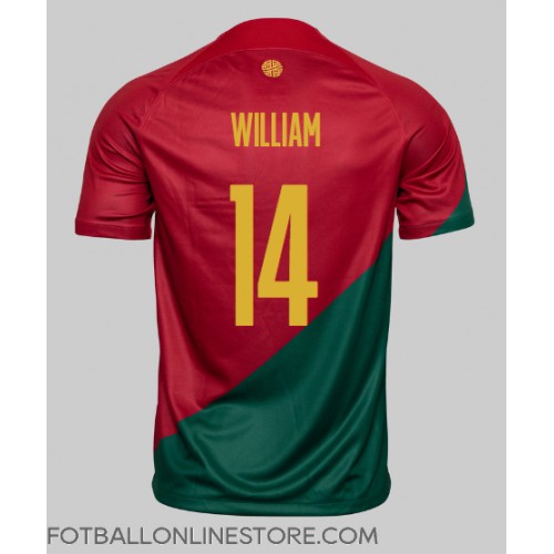 Billige Portugal William Carvalho #14 Hjemmetrøye VM 2022 Kortermet